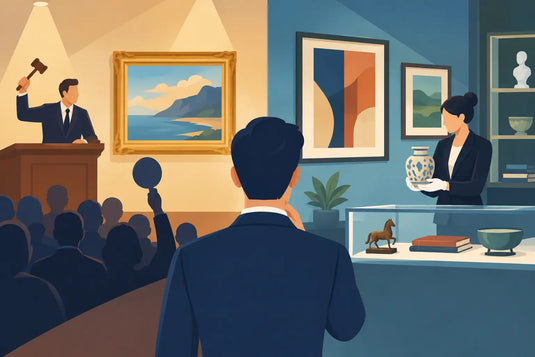 Auction Versus Dealer: Which Builds a Better Collection?