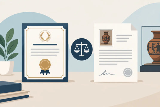 Certificate Versus Provenance Letter: What Matters?