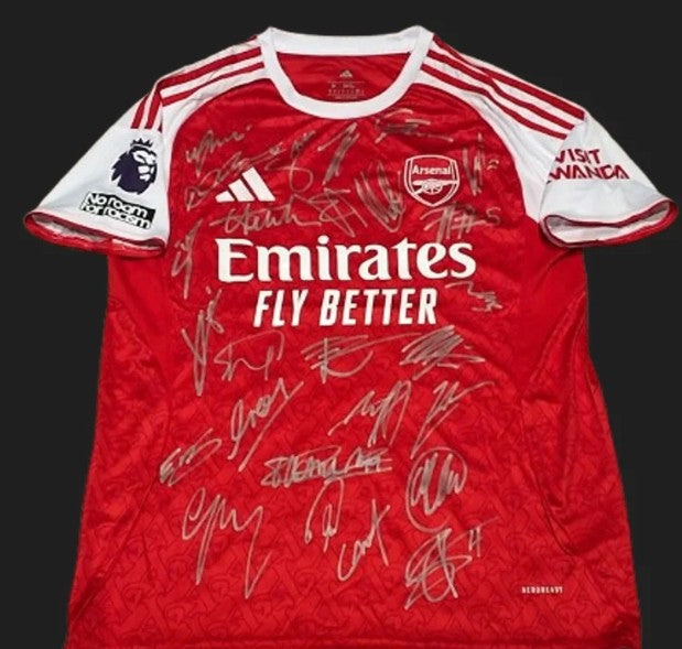 Arsenal 2026 Team Signed Shirts?  Yeah, right!