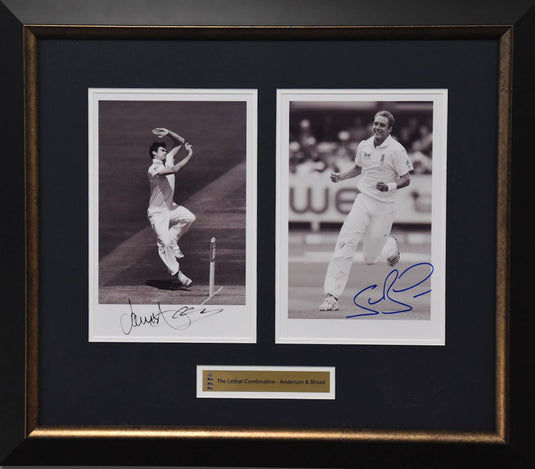 The Lethal Combination personally signed by James Anderson and Stuart Broad, from Unique Memorabilia. 