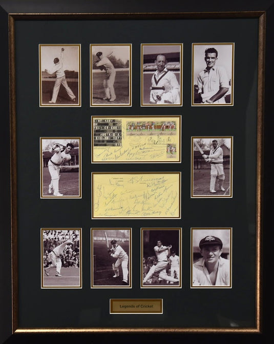 Legends of Cricket including Benaud and others! From Unique Memorabilia. 