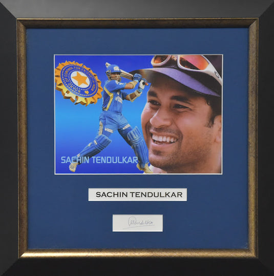 Sachin Tendulkar Personally Signed Portrait, from Unique Memorabilia. 