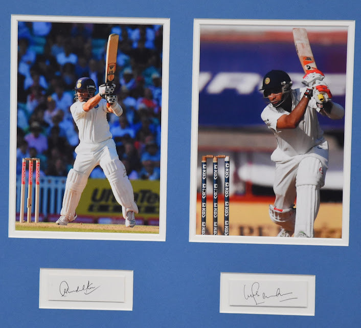 Load image into Gallery viewer, Legends of Indian Cricket Signed Collage incl. Sachin, Dravid and More! From Unique Memorabilia. 
