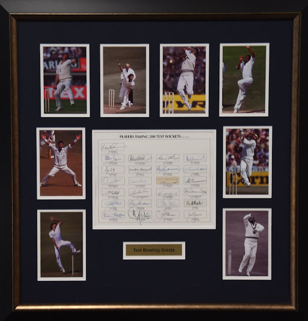 Test Players with 200 Wickets Signed Collage 1991, from Unique Memorabilia. 