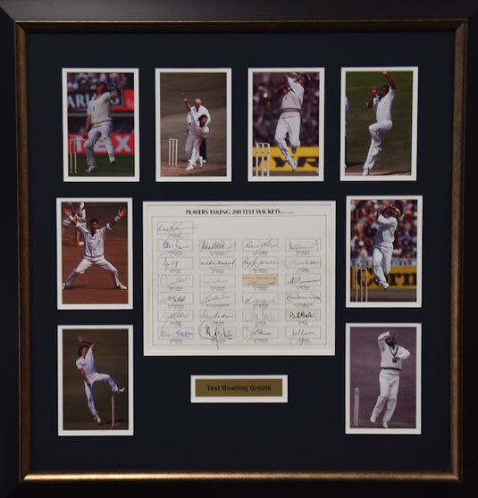 Test Players with 200 Wickets Signed Collage 1991, from Unique Memorabilia. 