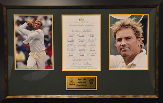 Shane Warne's Ball of the Century Tour Signed by 1993 Squad