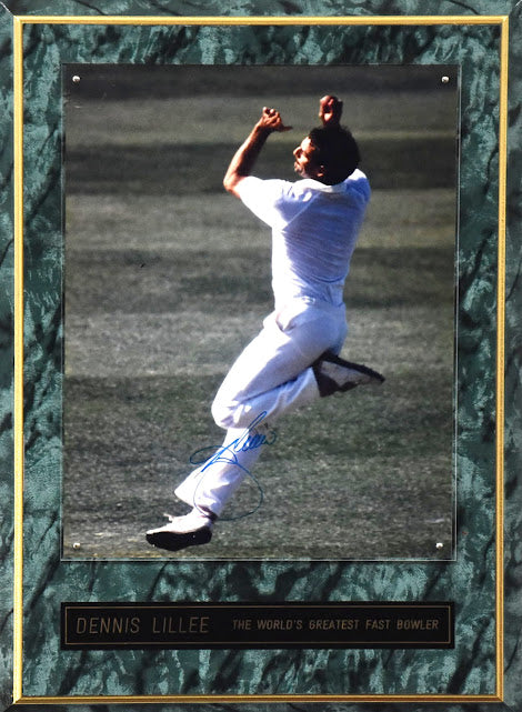 Load image into Gallery viewer, &#39;The World&#39;s Greatest Bowlers&#39; Lillee and Warne Signed Pieces
