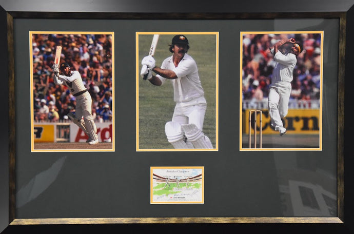 Australian Champions Signed Collage incl. Lillee, Chappell and Marsh! From Unique Memorabilia. 