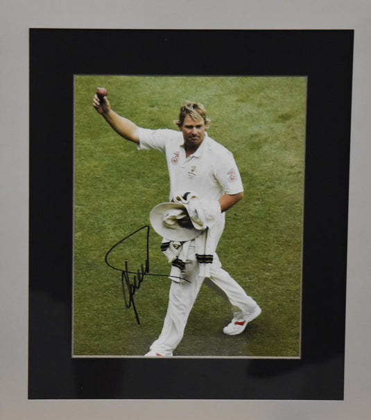 Shane Warne Personally Signed Portrait, from Unique Memorabilia. 