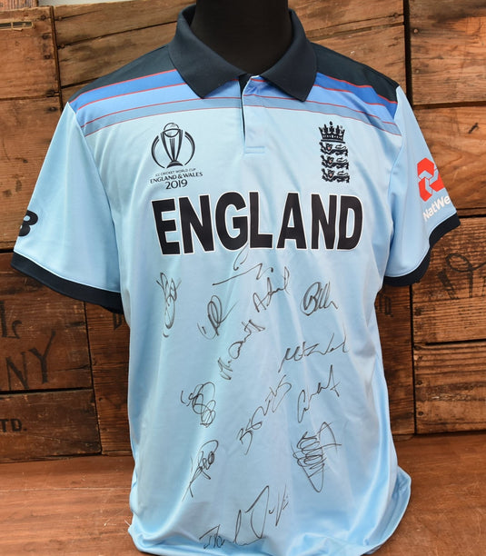 England 2019 World Cup Champions Signed Shirt, from Unique Memorabilia. 
