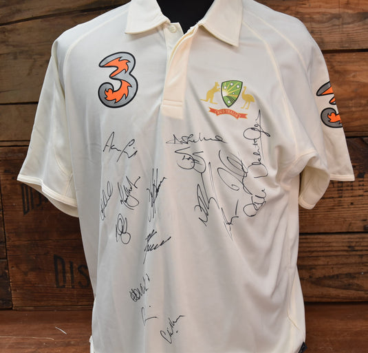 Australia vs England 2013 Signed Shirt, from Unique Memorabilia. 
