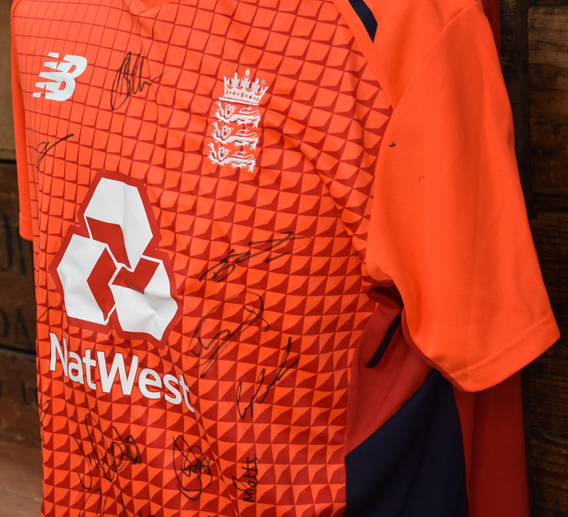 Load image into Gallery viewer, England vs South Africa 2022 Signed Shirt, from Unique Memorabilia. 
