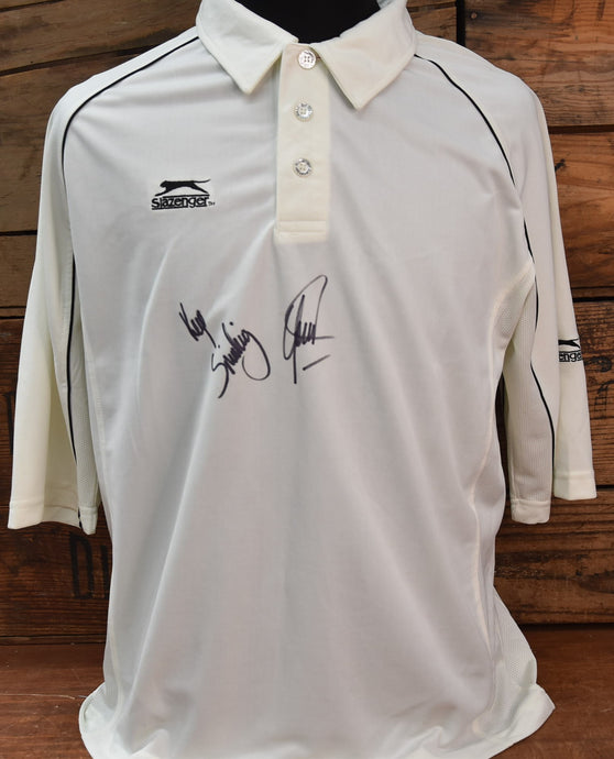 Shane Warne Personally Signed Shirt, from Unique Memorabilia. 