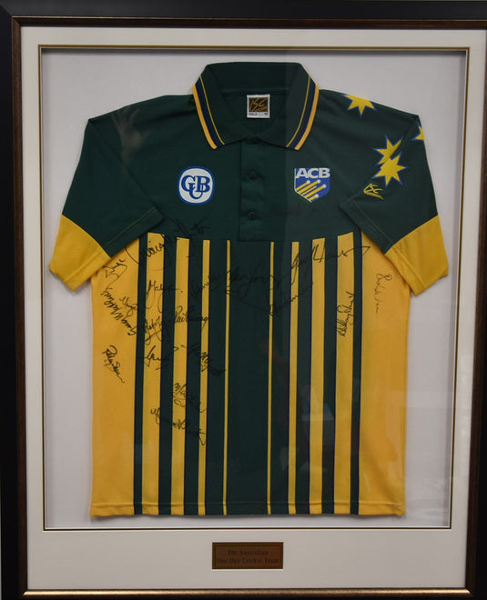 Australian One Day Cricket Team Signed Jersey, from Unique Memorabilia. 