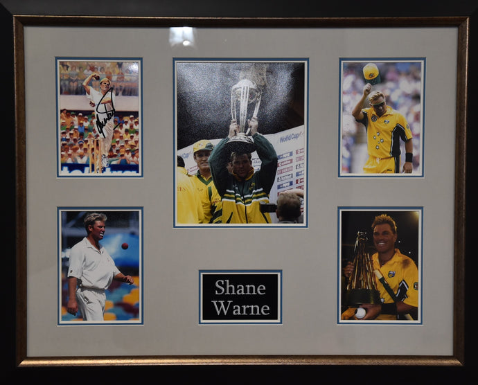 Shane World Personally Signed World Cup Collage, from Unique Memorabilia. 
