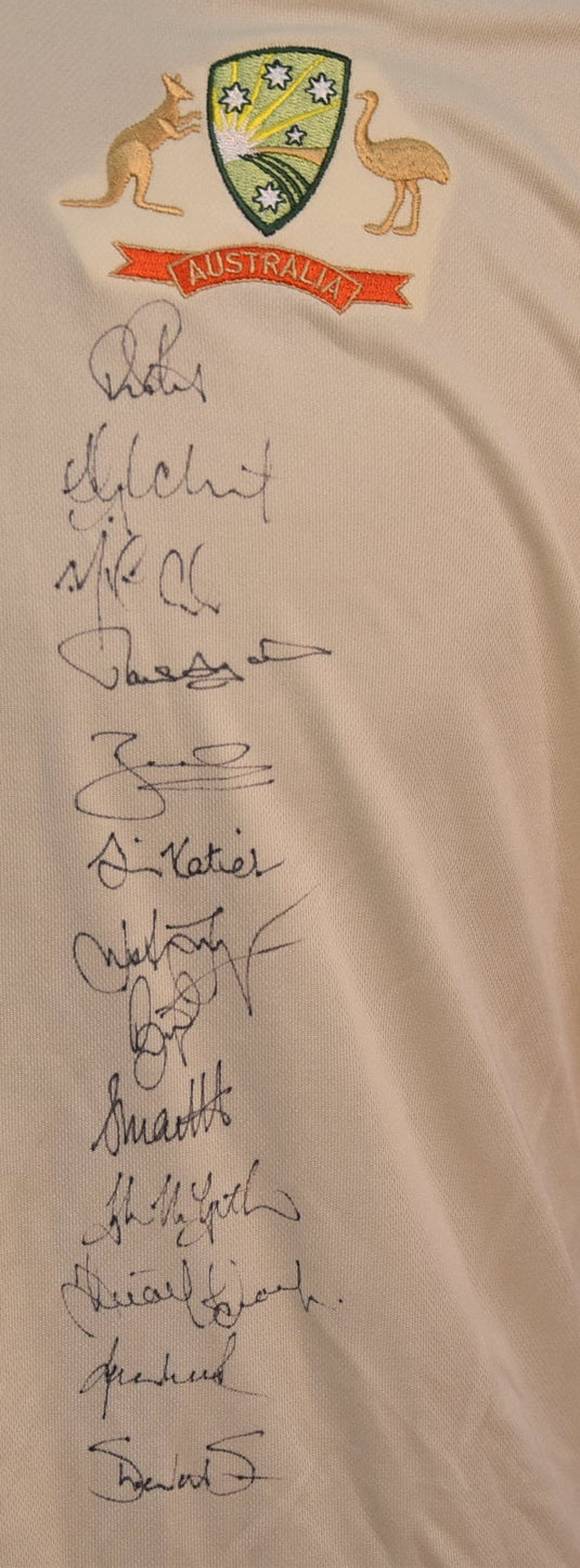 Australia vs World XI Team Signed Shirt, from Unique Memorabilia. 