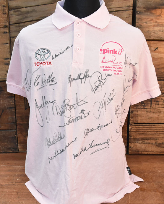 Viv Richards Charity Golf Day 2012 Signed Shirt, from Unique Memorabilia. 