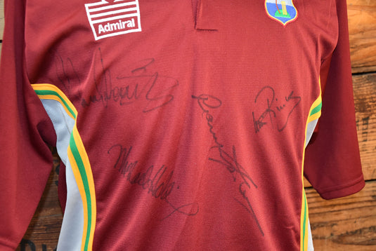 West Indies Legends Retro ODI Signed Shirt, from Unique Memorabilia. 