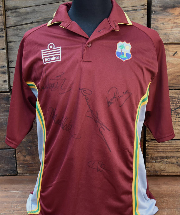 West Indies Legends Retro ODI Signed Shirt, from Unique Memorabilia. 