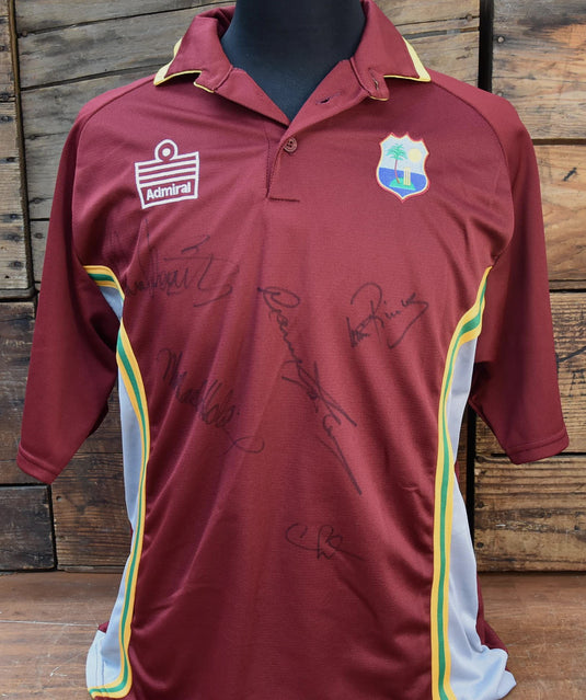 West Indies Legends Retro ODI Signed Shirt, from Unique Memorabilia. 