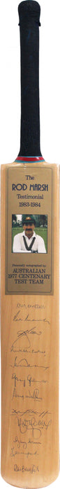 The Rod Marsh Testimonial 1983-84 Signed Bat, from Unique Memorabilia. 