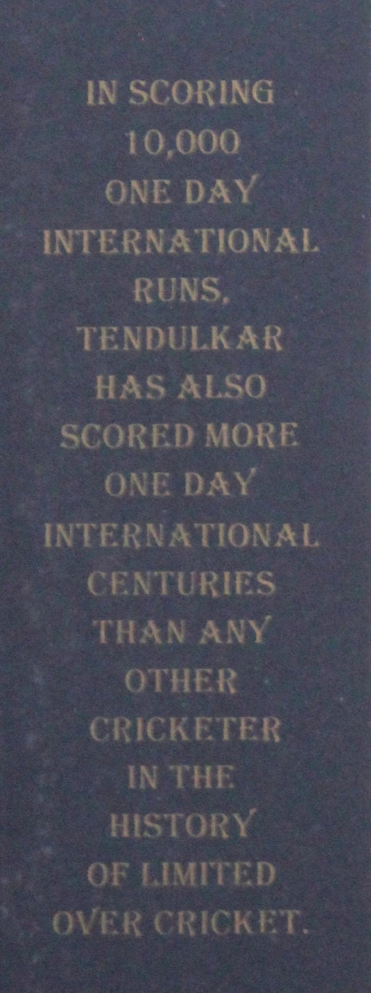 Sachin Tendulkar 'The Little Master' Signed Bat, from Unique Memorabilia. 