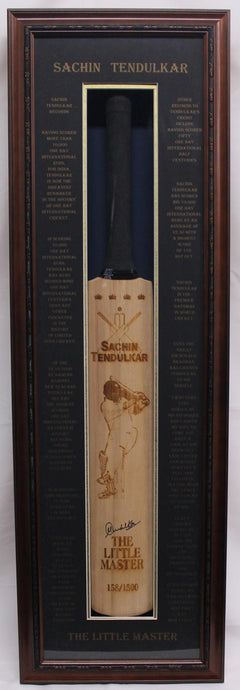 Sachin Tendulkar 'The Little Master' Signed Bat, from Unique Memorabilia. 