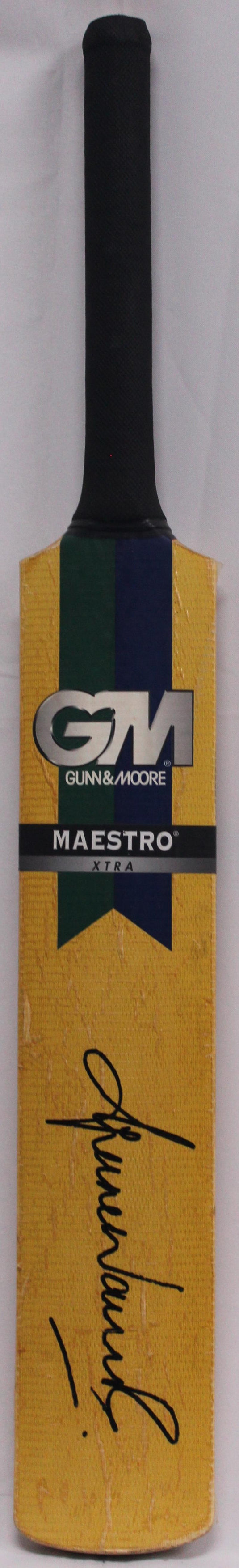 Shane Warne Personally Signed Gunn and Moore Bat, from Unique Memorabilia. 