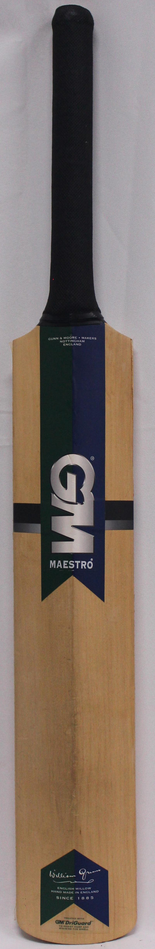 Shane Warne Personally Signed Gunn and Moore Bat, from Unique Memorabilia. 