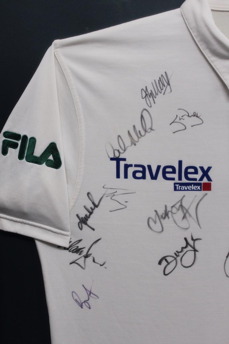Load image into Gallery viewer, Australia 2001 Ashes Team Signed Shirt, from Unique Memorabilia. 
