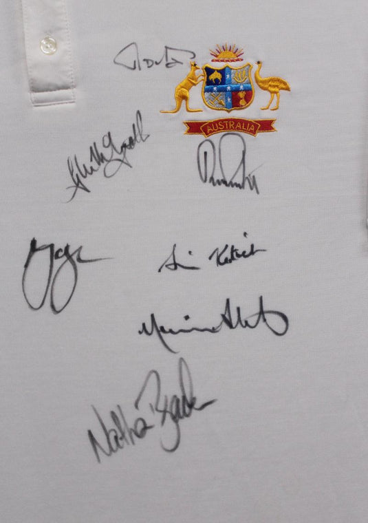 Australia 2001 Ashes Team Signed Shirt, from Unique Memorabilia. 