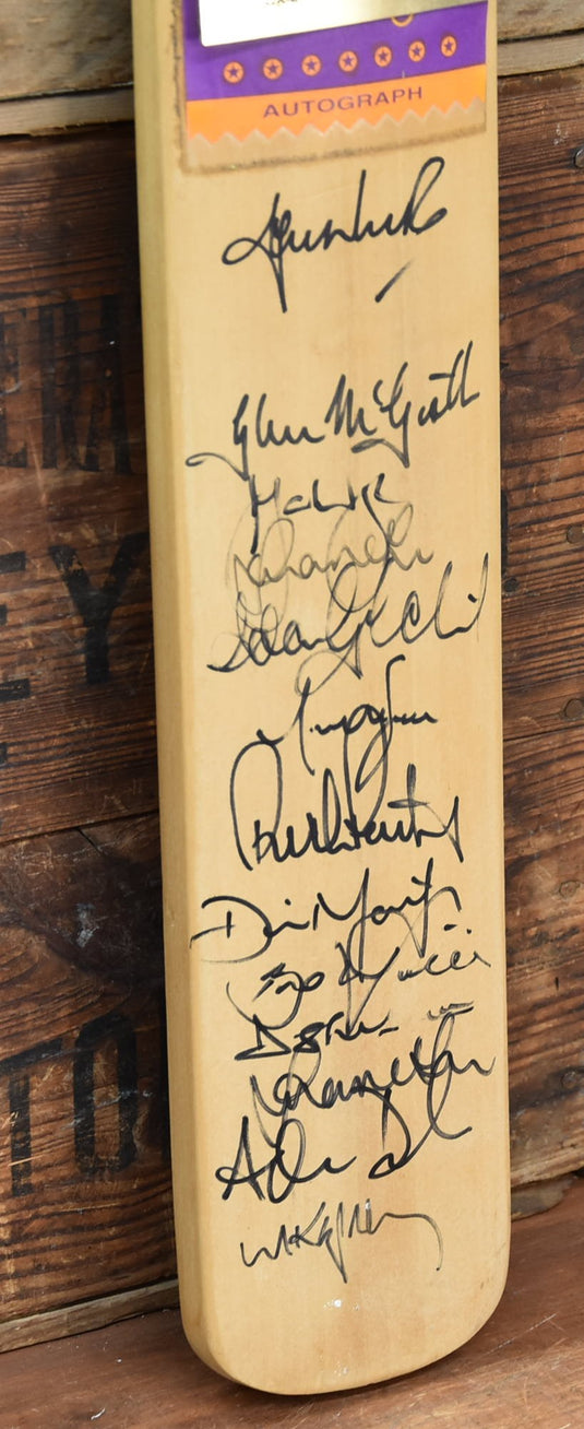 1998-99 Australia vs England One Day Series Personally Signed Bat, from Unique Memorabilia. 