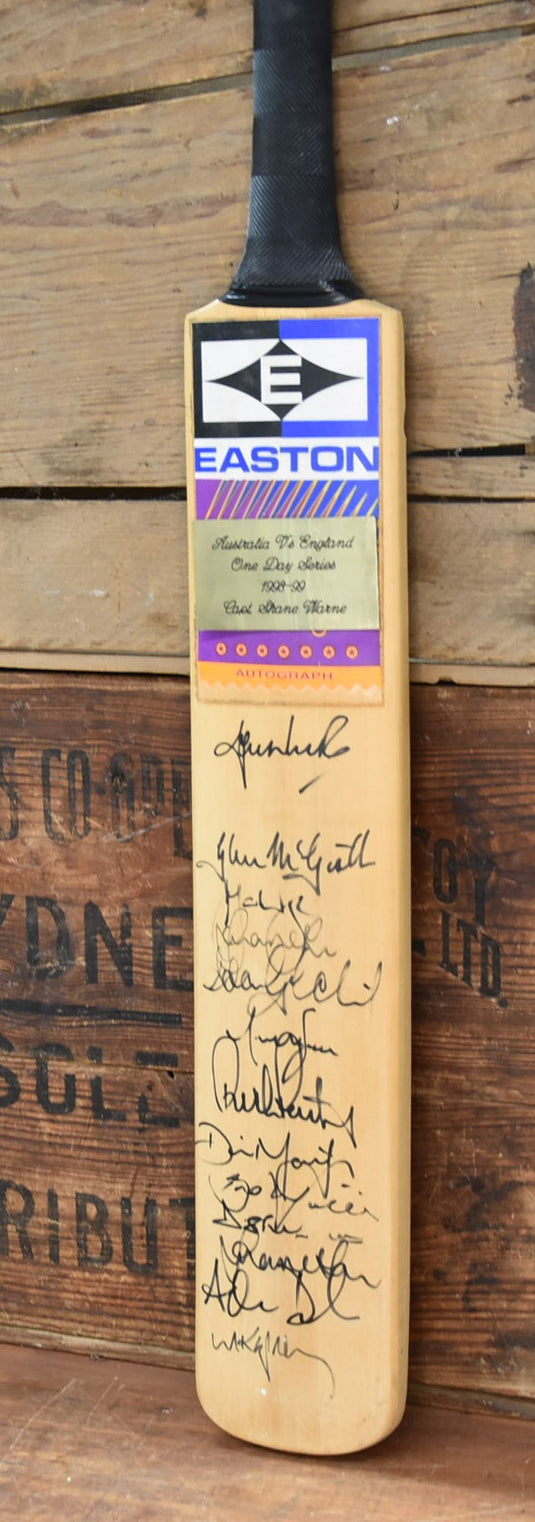 1998-99 Australia vs England One Day Series Personally Signed Bat, from Unique Memorabilia. 