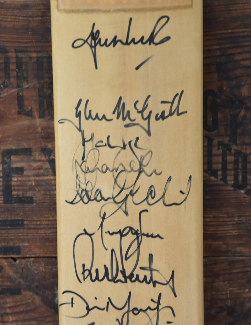 Load image into Gallery viewer, 1998-99 Australia vs England One Day Series Personally Signed Bat, from Unique Memorabilia. 
