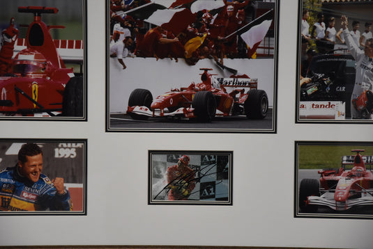 Michael Schumacher Personally Signed Collage, from Unique Memorabilia. 