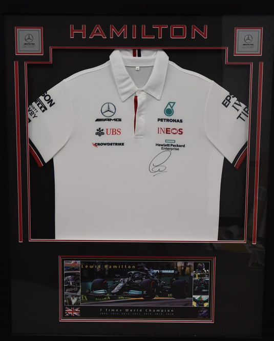 Lewis Hamilton Signed Collage, from Unique Memorabilia. 