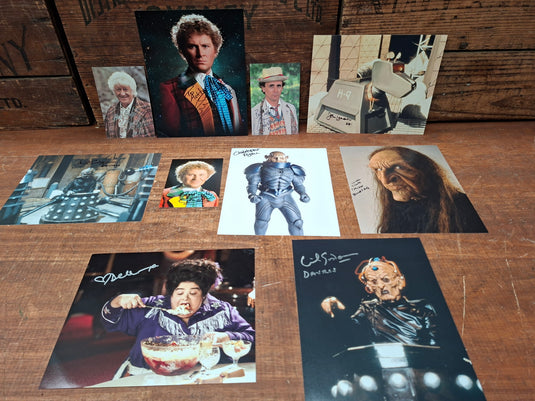 Dr Who Personally Signed Collection Including Jon Pertwee, David Gooderson, Colin Baker