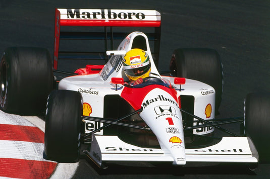 Ayrton Senna Personally & Inscribed Signed McLaren "'91" Team Photo
