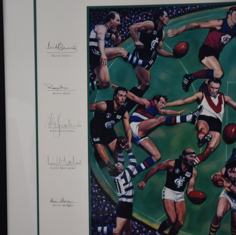 Load image into Gallery viewer, AFL Team of the Century Signed Collage, from Unique Memorabilia!
