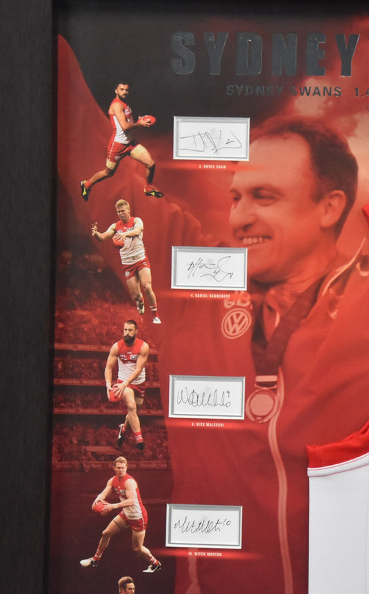 Sydney Swans AFL Champions 2012 Signed Piece, from Unique Memorabilia. 