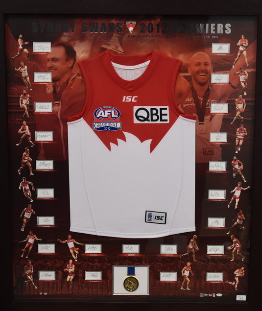 Sydney Swans AFL Champions 2012 Signed Piece, from Unique Memorabilia. 
