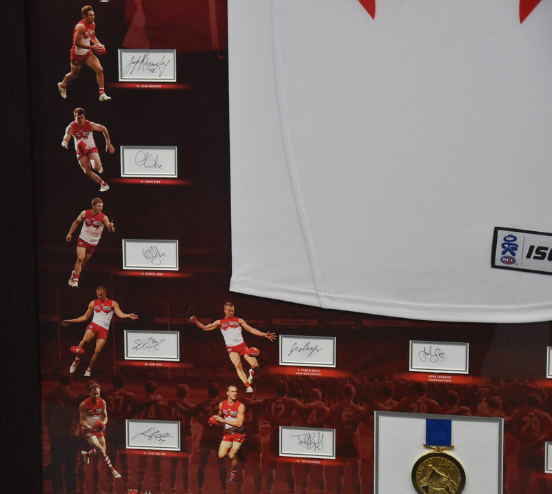Load image into Gallery viewer, Sydney Swans AFL Champions 2012 Signed Piece, from Unique Memorabilia. 
