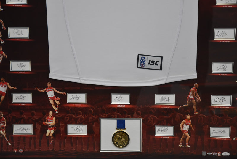 Load image into Gallery viewer, Sydney Swans AFL Champions 2012 Signed Piece, from Unique Memorabilia. 
