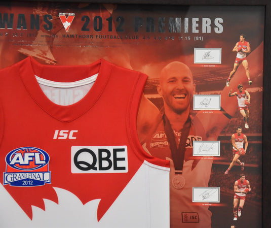 Sydney Swans AFL Champions 2012 Signed Piece, from Unique Memorabilia. 