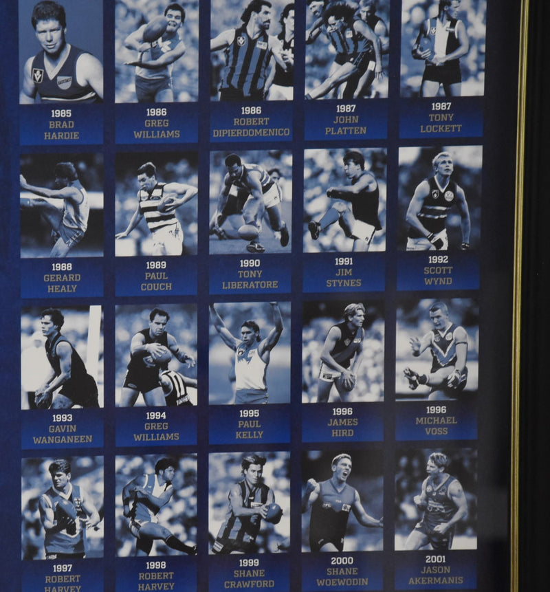Load image into Gallery viewer, &#39;The Highest Honour&#39; Personally Signed Brownlow Winners from 1924-2014, from Unique Memorabilia. 
