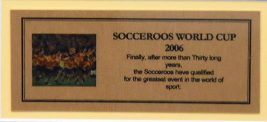 Socceroos 2006 World Cup Signed Shirt, from Unique Memorabilia. 