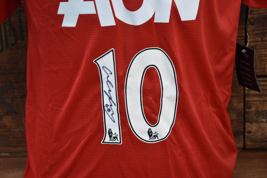 Wayne Rooney Personally Signed Manchester United Shirt, from Unique Memorabilia. 