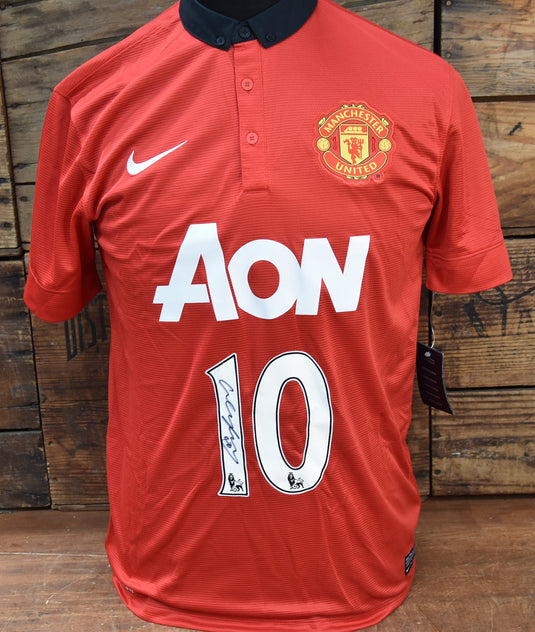 Wayne Rooney Personally Signed Manchester United Shirt, from Unique Memorabilia. 