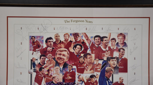 'The Ferguson Years' Manchester United Signed Collage, from Unique Memorabilia. 
