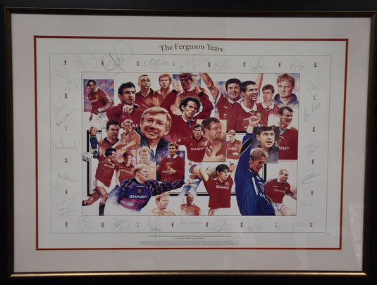 'The Ferguson Years' Manchester United Signed Collage, from Unique Memorabilia. 